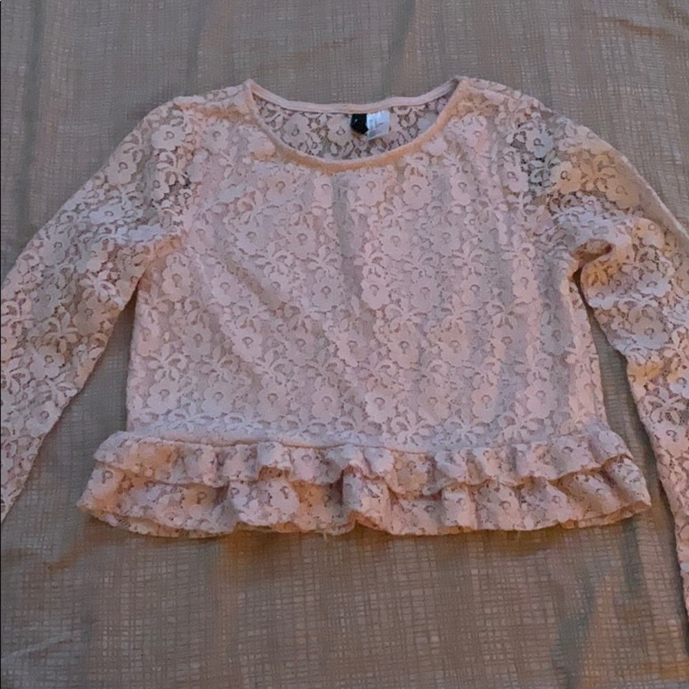 Lace crop top